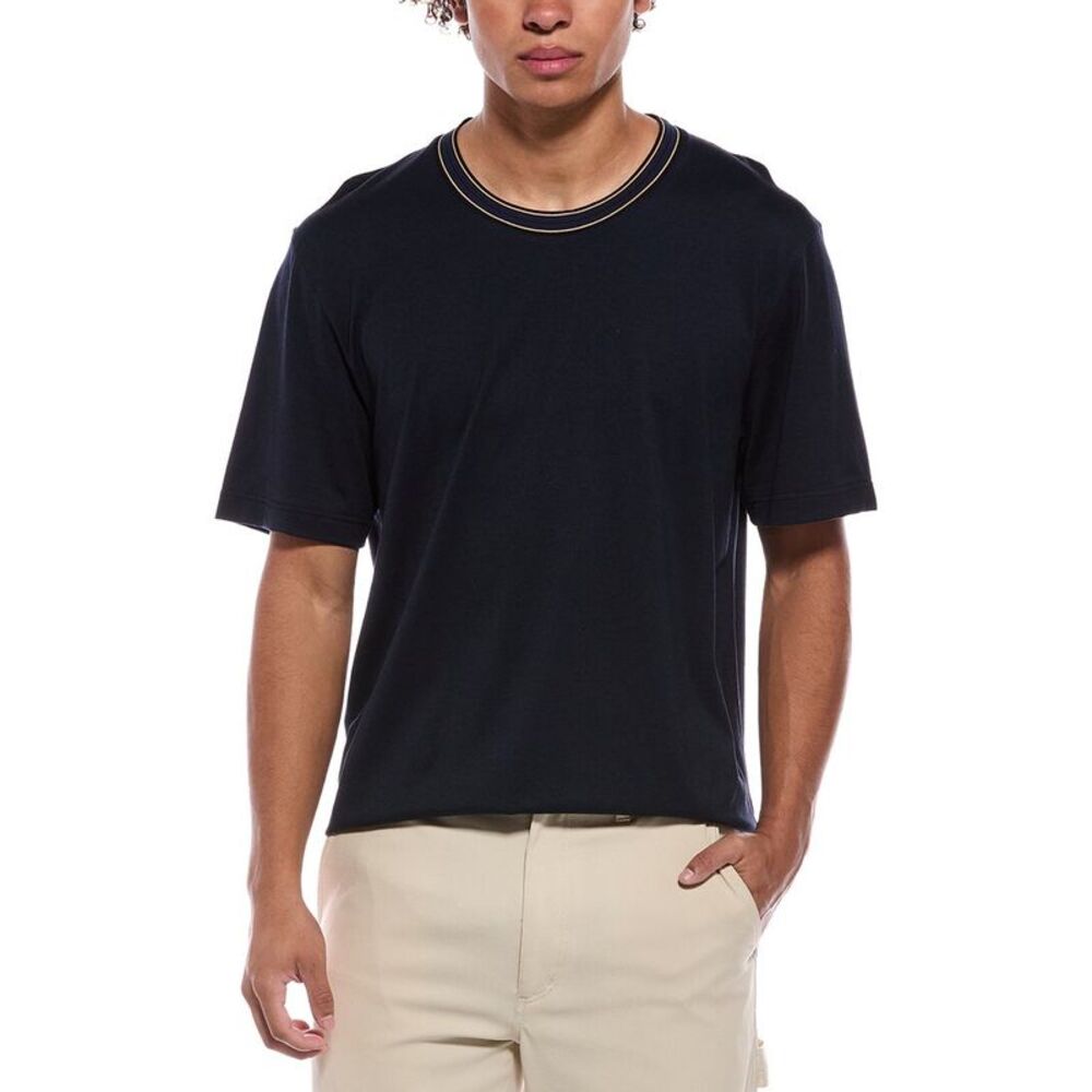 Orlebar Brown Mens Standaro Ribbon T-Shirt, Blue